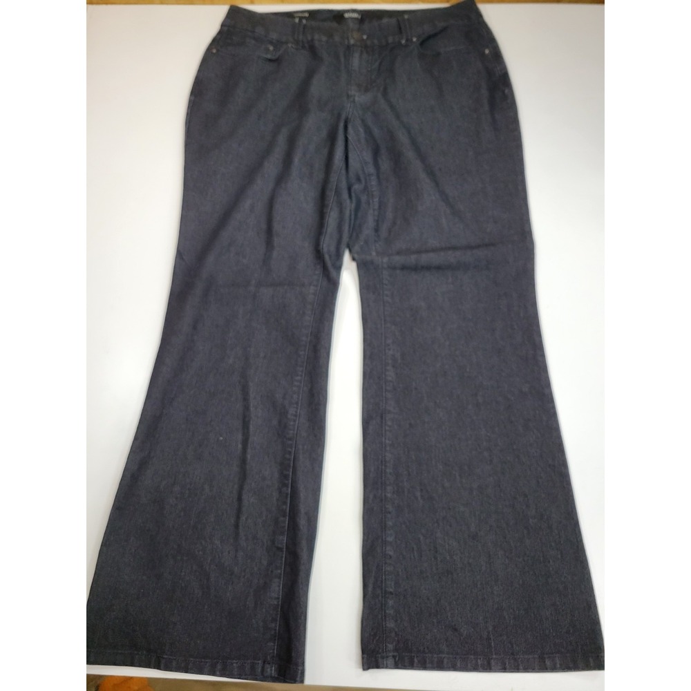 a.n.a. A New Approach Modern Fit Women's Black Bootcut Stretch Jeans Size 16W...
